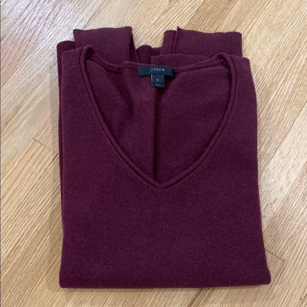 J. Crew Men's Burgundy Sweater